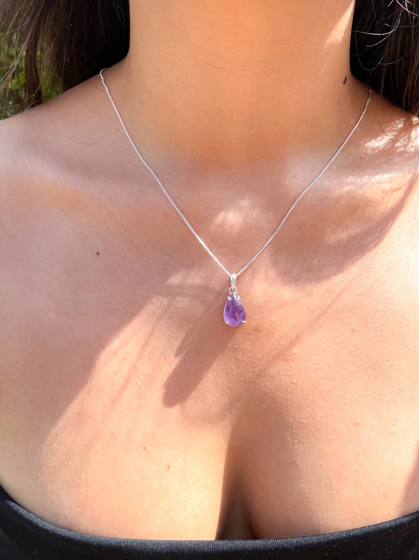 Collar “Tears” Amatista(cadena+dije)