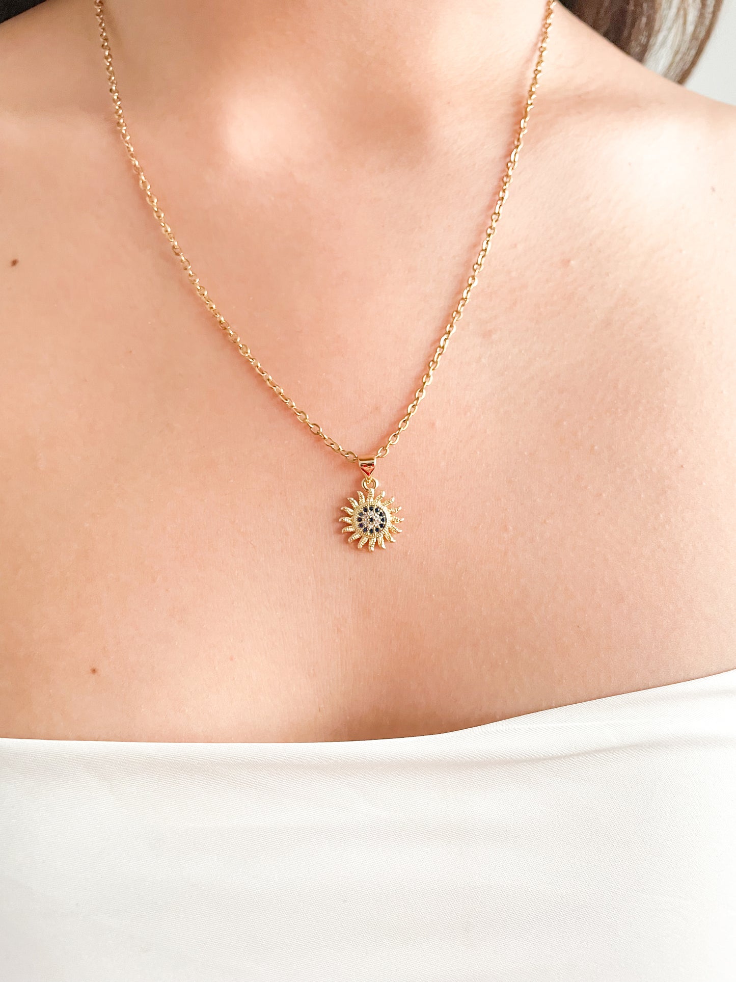 Collar Sol Circones Azul