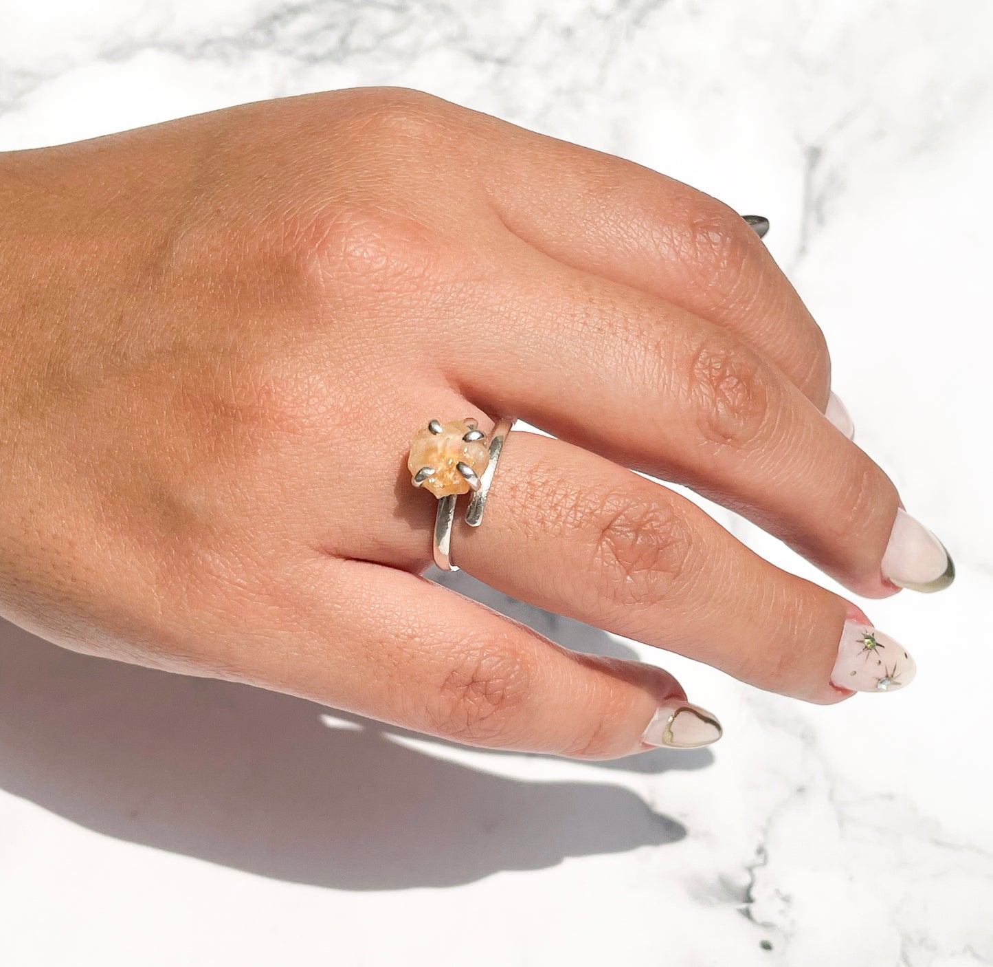 Anillo Origen Citrino (calentado)