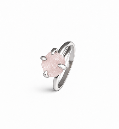 Anillo Origen Cuarzo Rosa