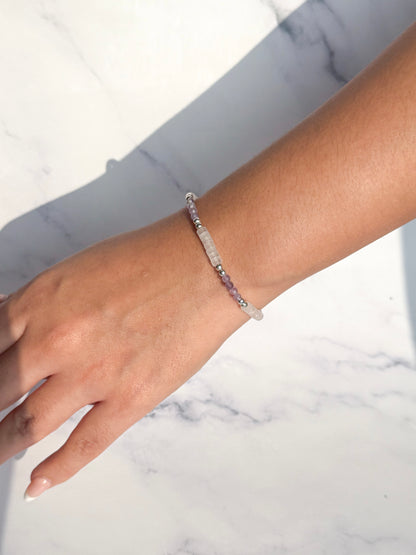 Pulsera Essence Cuarzo rosa / Amatista