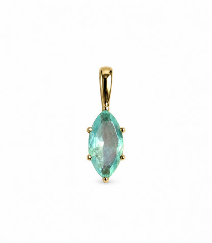 Dije de Oro 18k Eternity Ópalo Andino