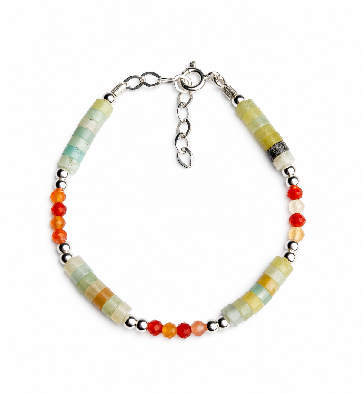 Pulsera Essence Amazonita / cornalina