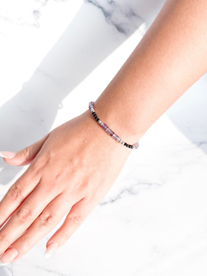 Pulsera Essence Amatista / Turmalina