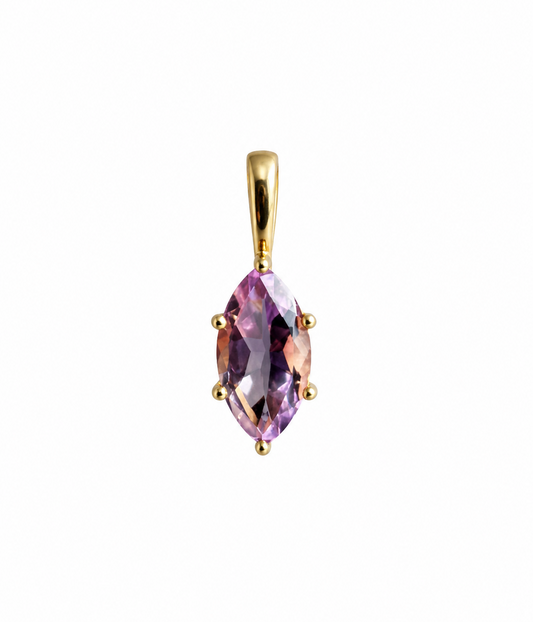 Dije de Oro 18k Eternity Amatista