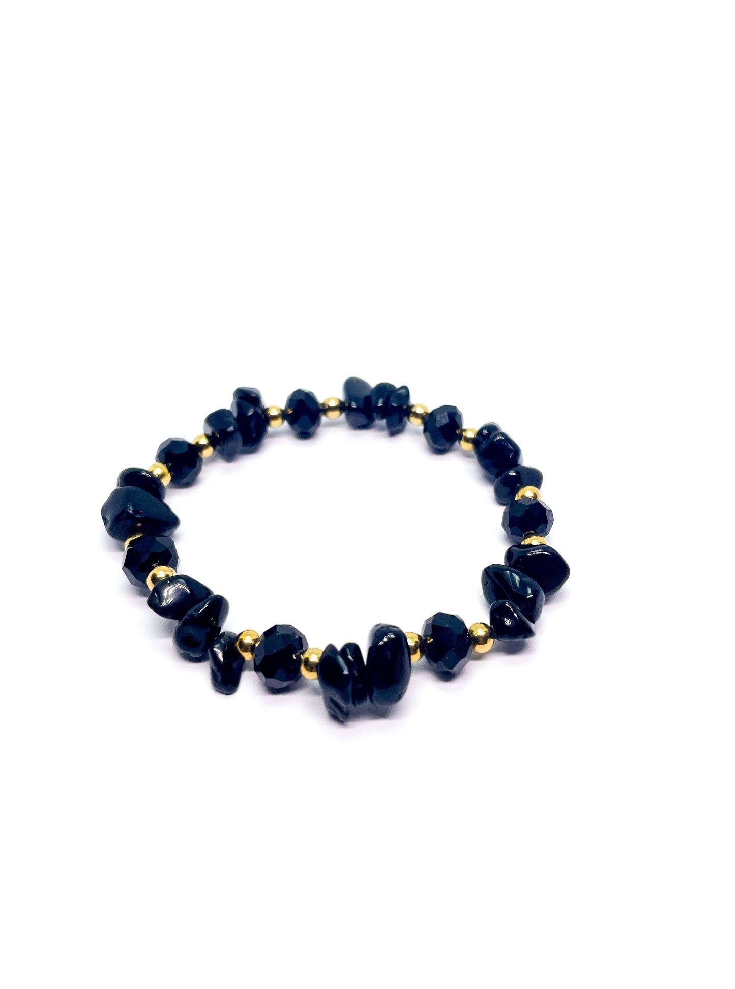 Pulsera Cascajo Ónix Negro