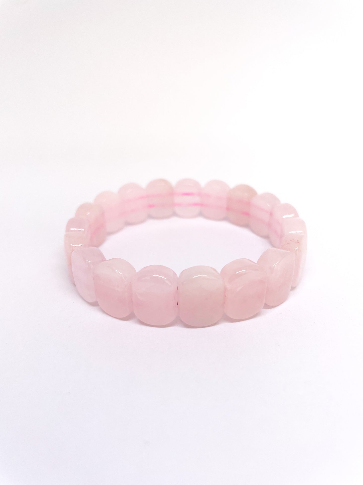 Pulsera Cuarzo Rosa En Corte