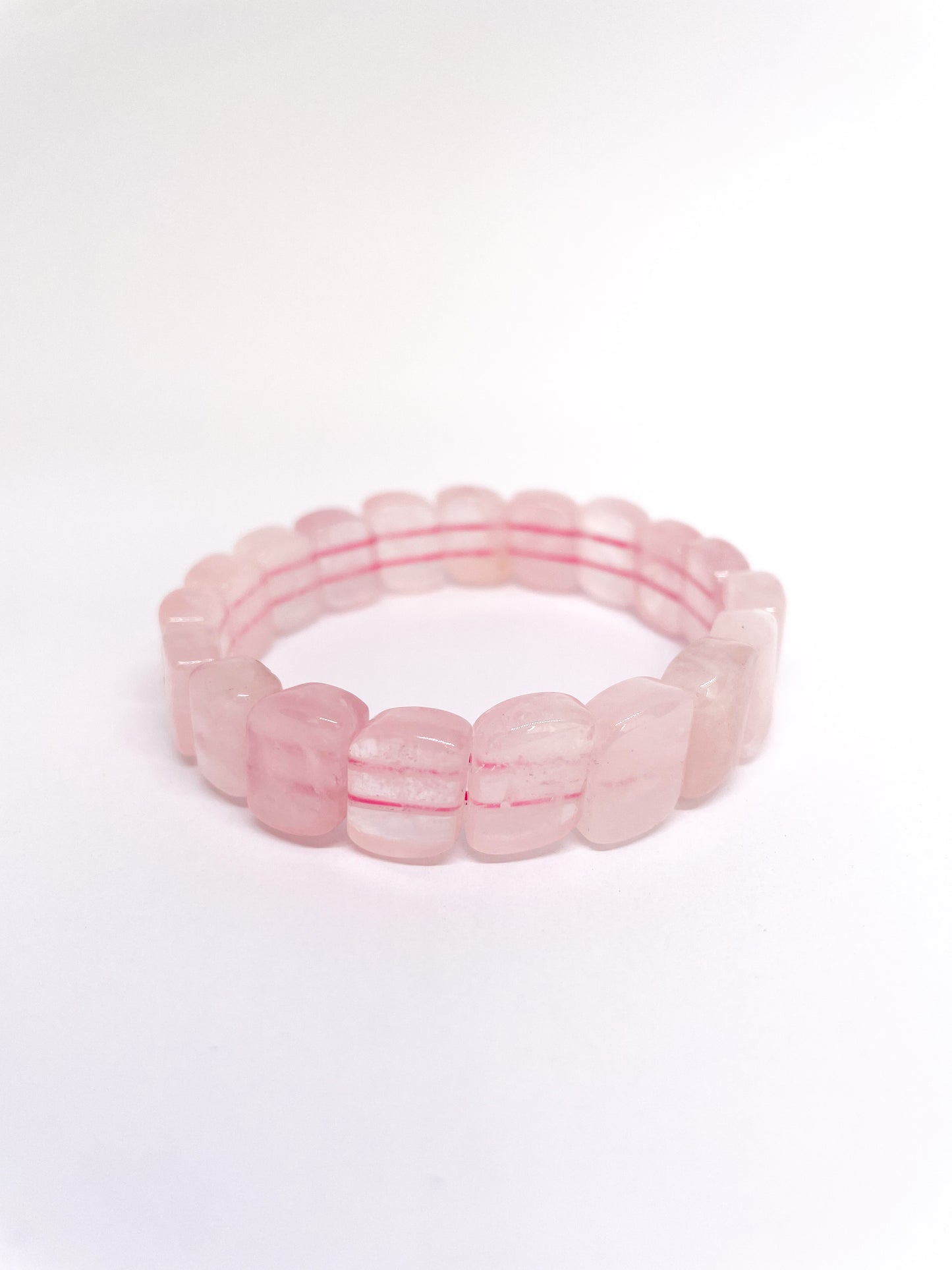 Pulsera Cuarzo Rosa En Corte