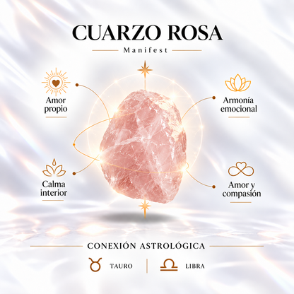 Anillo Maxi eternity cuarzo rosa
