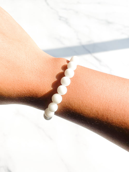 Pulsera Ónix Blanco