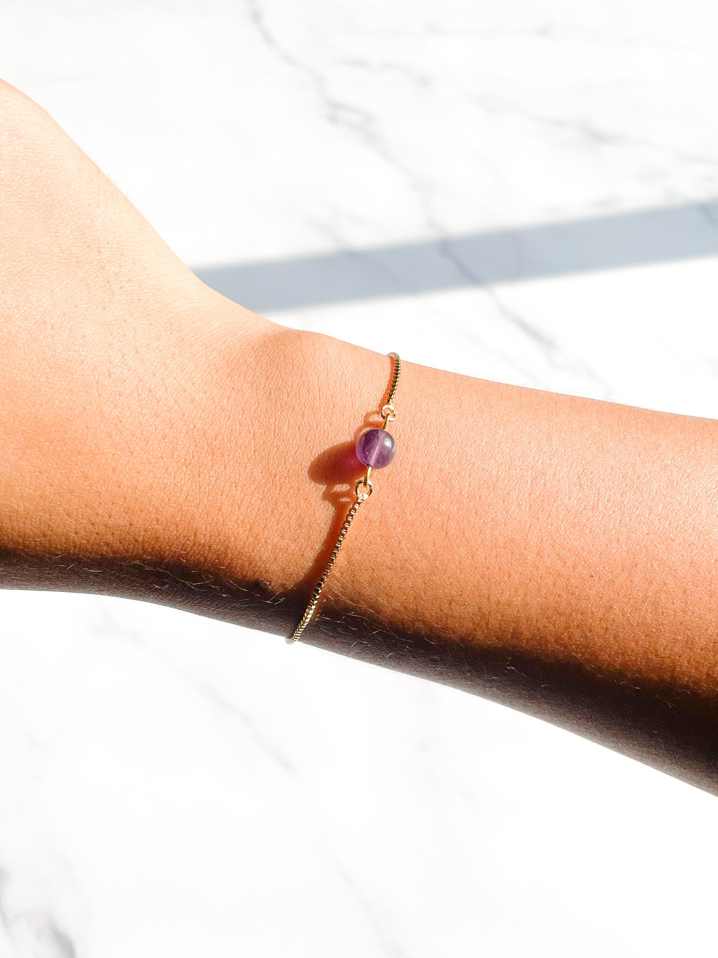 Pulsera Regulable Solitario Amatista