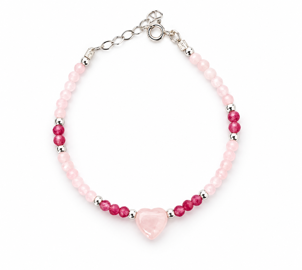 Pulsera Valentine’s cuarzo rosa